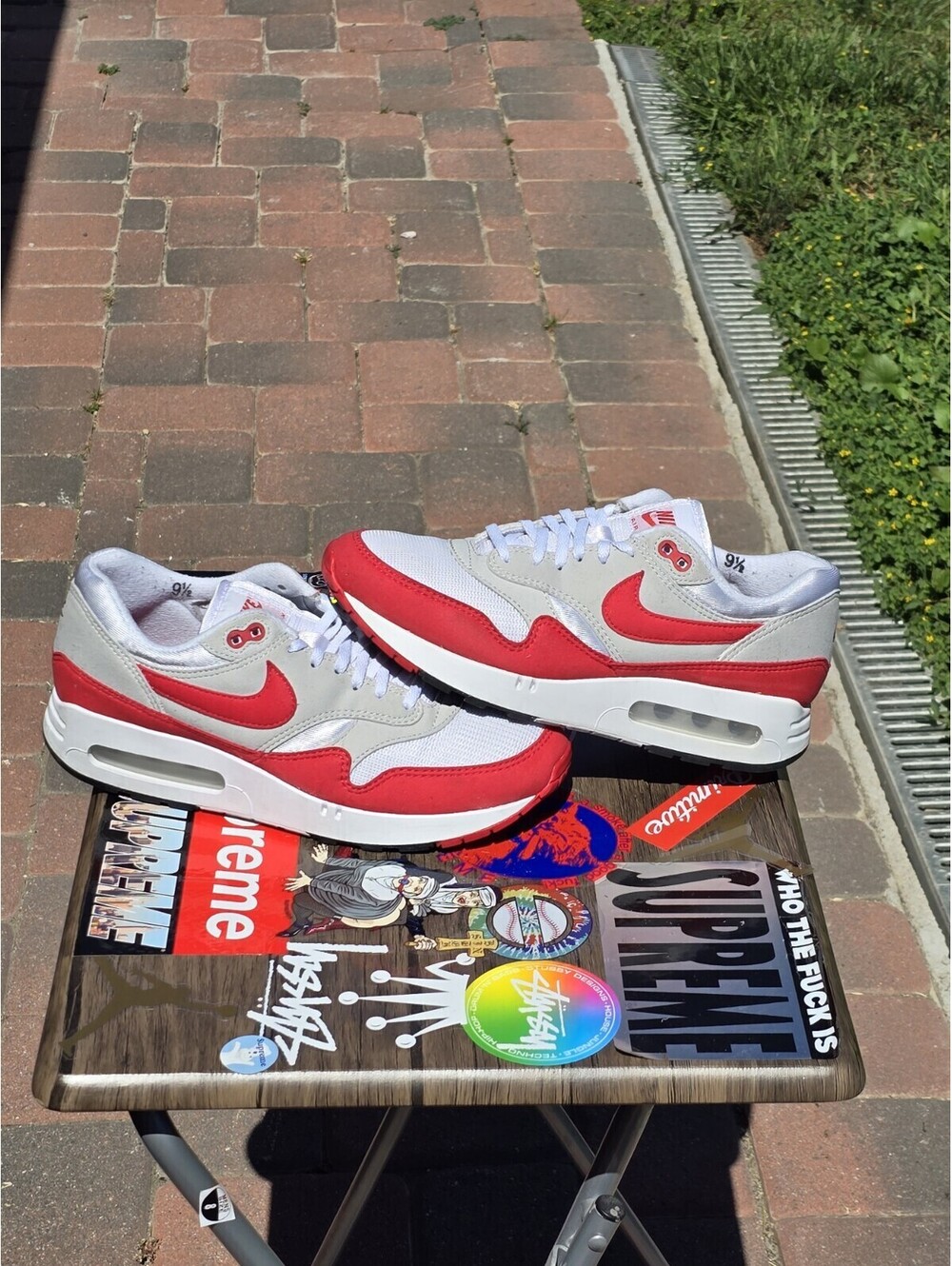 Size 8 Nike Air Max 1 '86 Big Bubble Red White 2023 DQ3989-100 Men